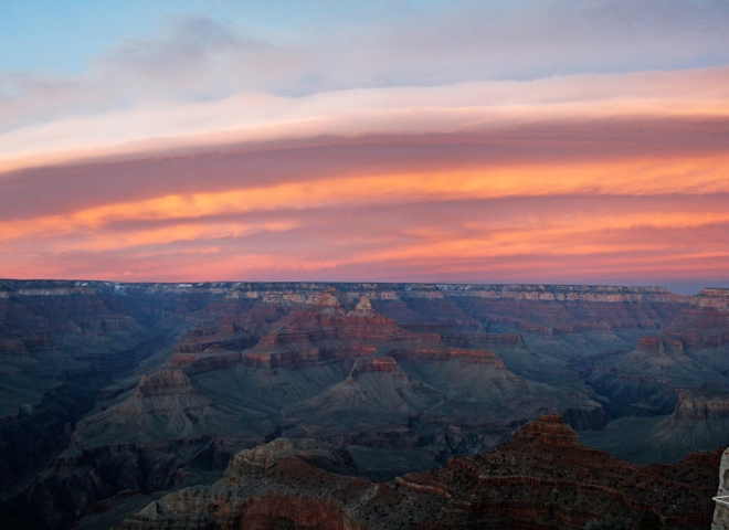 Couché de soleil sur le Grand Canyon – Arizona
