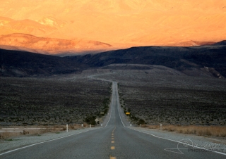 Couché de soleil sur la vallée de la mort – Californie