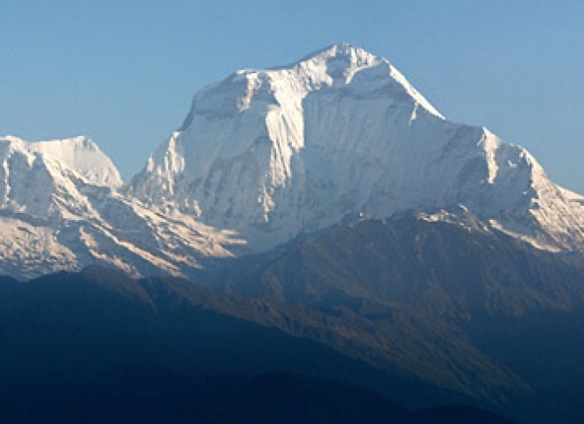 Premier rayons du soleil sur l’Himalaya – Népal