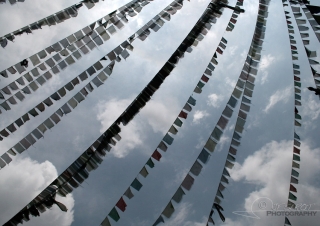 Drapeaux de prière, Katmandou – Népal