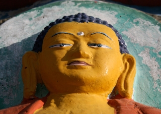 Bouddha sur Chörten – Inde