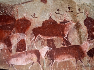 Peintures Bushmen, Drakensberg – Afrique du Sud