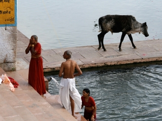 Se laver aux Ghâts – Inde