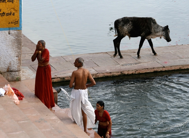 Se laver aux Ghâts – Inde