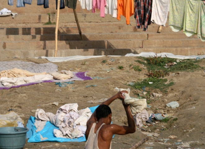 Homme à laver – Inde