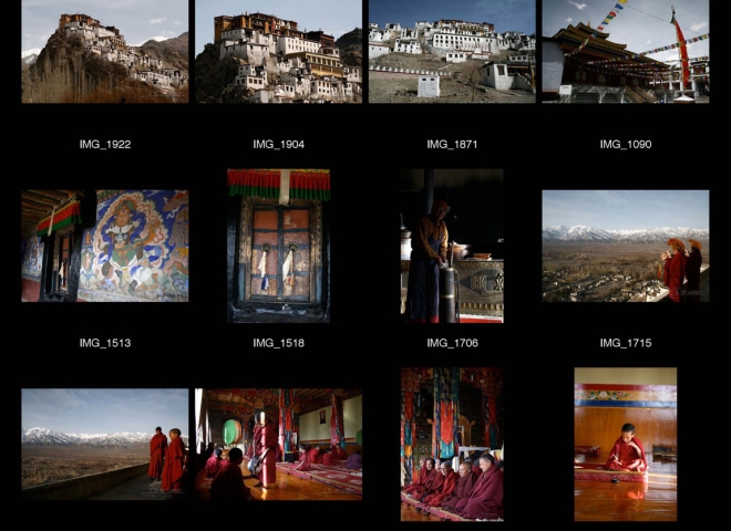 La pûjâ au monastère de Tiksé, Ladakh – Inde