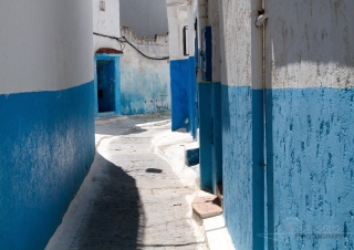 Ruelle au sein de la kasbah des Oudayas – Maroc