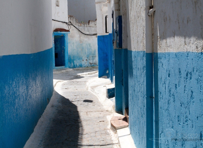 Ruelle au sein de la kasbah des Oudayas – Maroc