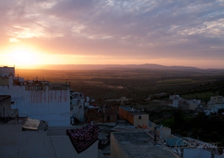 Couché de soleil sur Moulay Idriss – Maroc