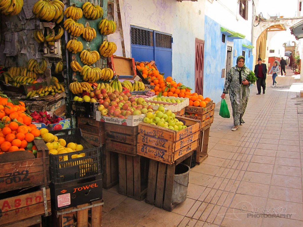 Etal du primeur, médina de Rabat – Maroc